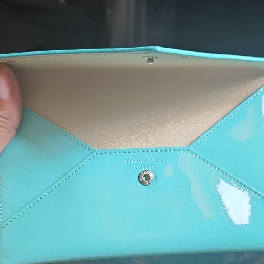 Tiffany & Co. Aqua Envelope Clutch